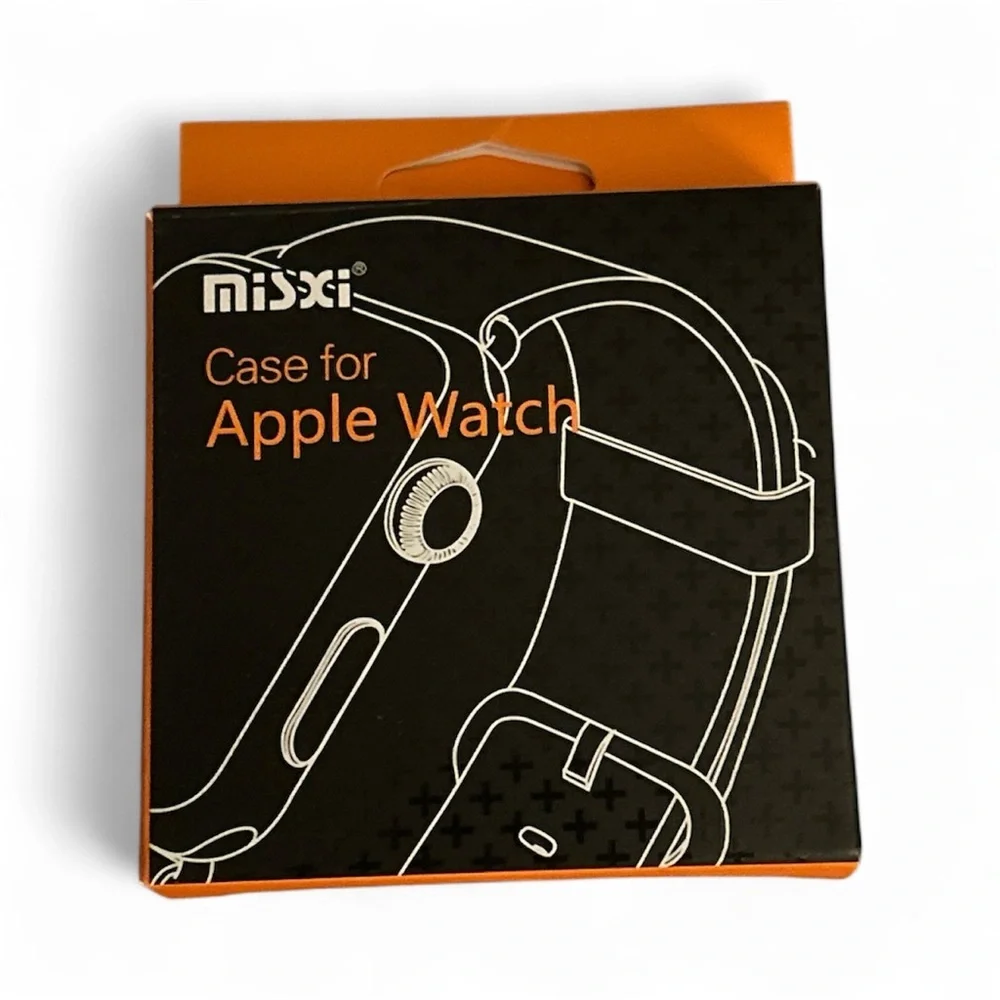 Misxi 2 Pack Tempered Glass Case for Apple Watch 42mm